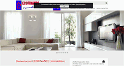 Desktop Screenshot of ecofinancelimmobiliere.be