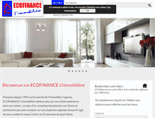 Tablet Screenshot of ecofinancelimmobiliere.be